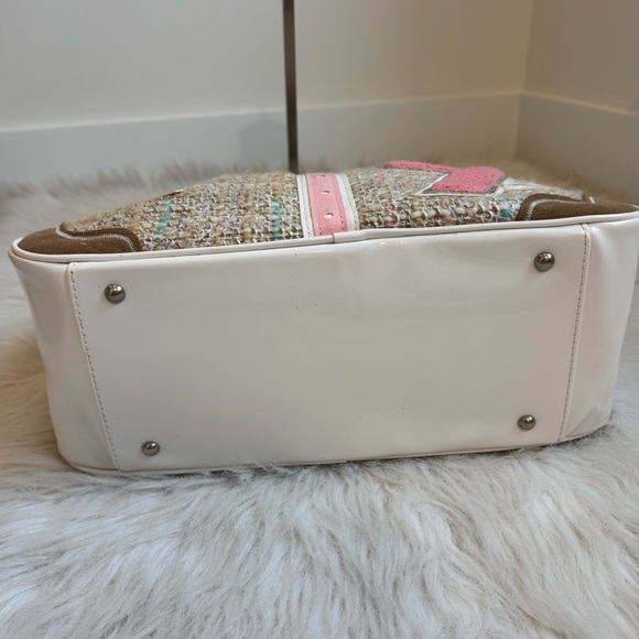 Samantha Thavasa x Nicky Hilton tweed shoulder bowler bag - Picture 5 of 9